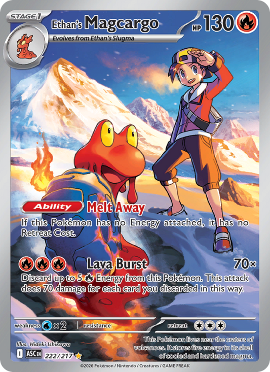 Ethan's Magcargo 222/217 - Ascended Heroes - Single Cards | RareTCG