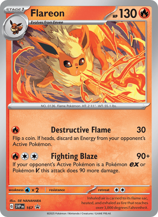 Flareon (Cosmos Holo) 167 - Scarlet & Violet Promo - Single Cards | RareTCG