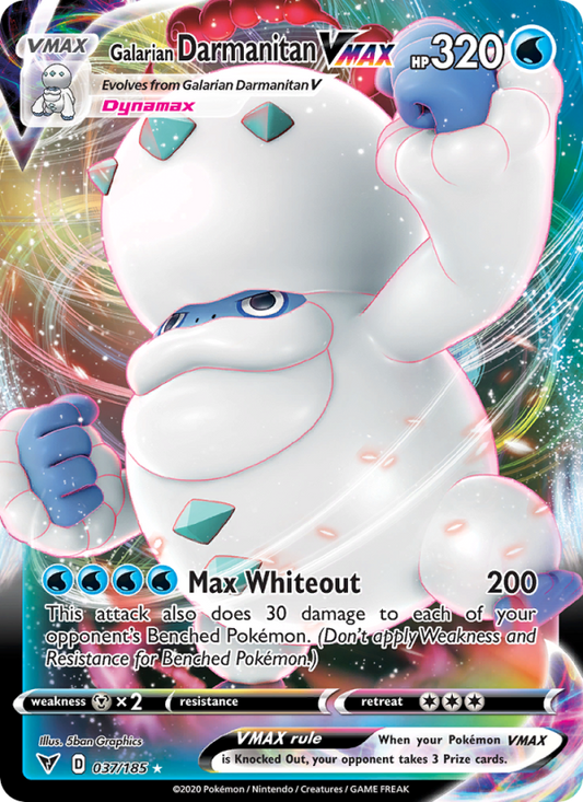 Galarian Darmanitan VMAX 037/185 - Vivid Voltage - Single Cards | RareTCG