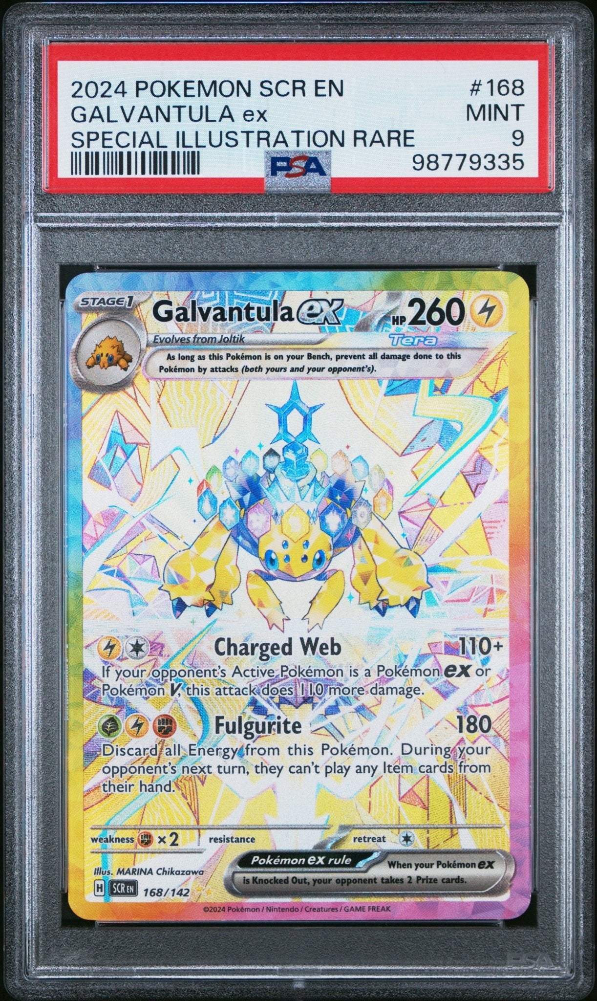 Galvantula ex 168/142 - Stellar Crown - PSA 9.0 MINT - Graded Cards | RareTCG