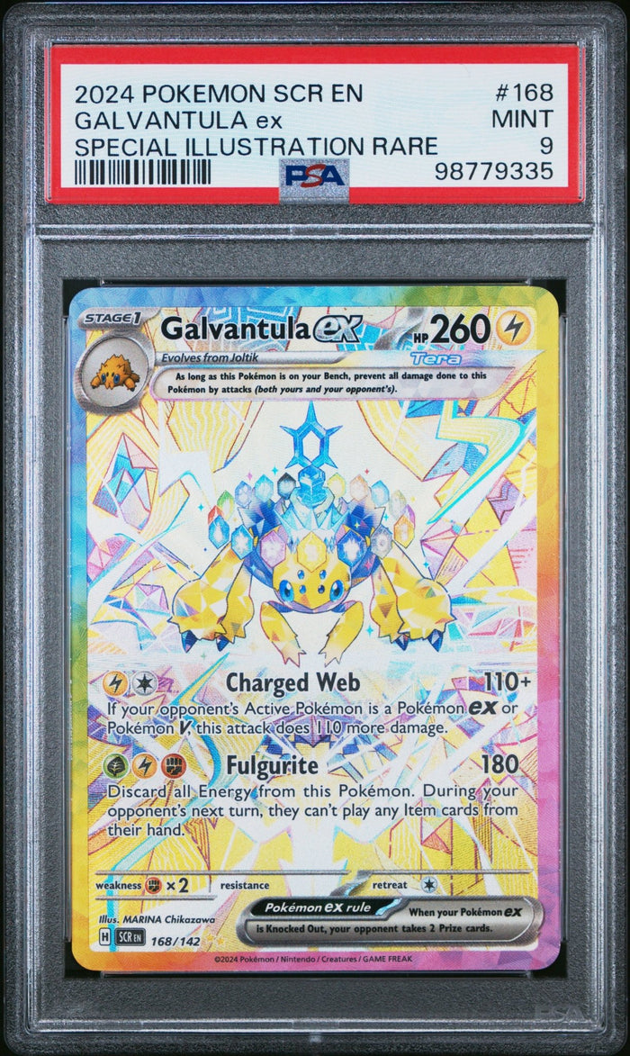 Galvantula ex 168/142 - Stellar Crown - PSA 9.0 MINT - Graded Cards | RareTCG