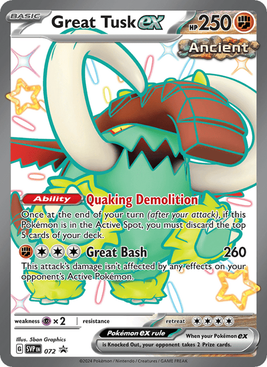 Great Tusk ex 072 - Scarlet & Violet Promo - Single Cards | RareTCG