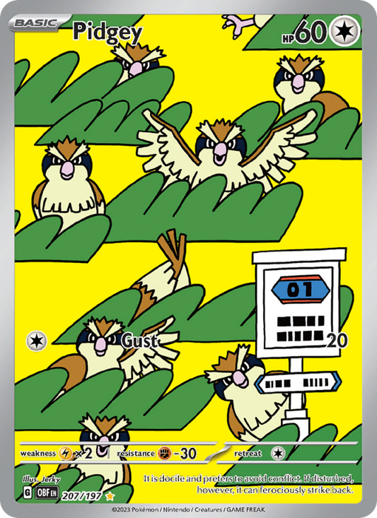 Pidgey #207/197 - Obsidian Flames