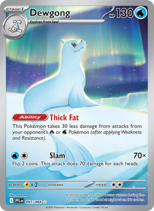 Dewgong #097/094 - Phantasmal Flames