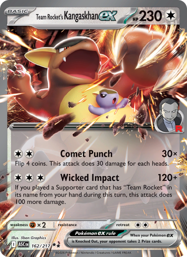 Team Rocket's Kangaskhan ex #162/217 - Ascended Heroes
