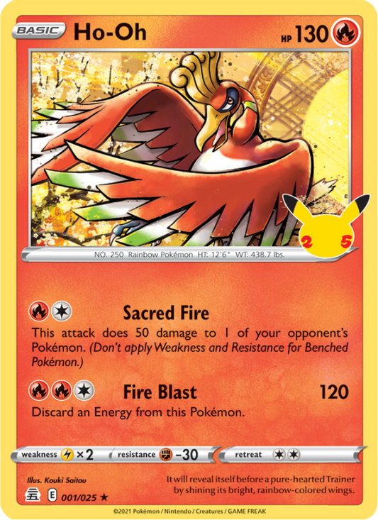 Ho-oh #001/025 - Celebrations