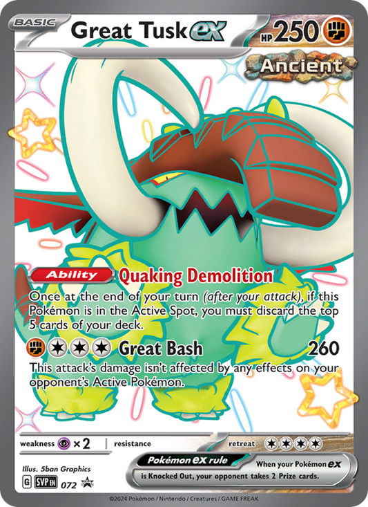 Great Tusk ex #072 - Scarlet & Violet Promo