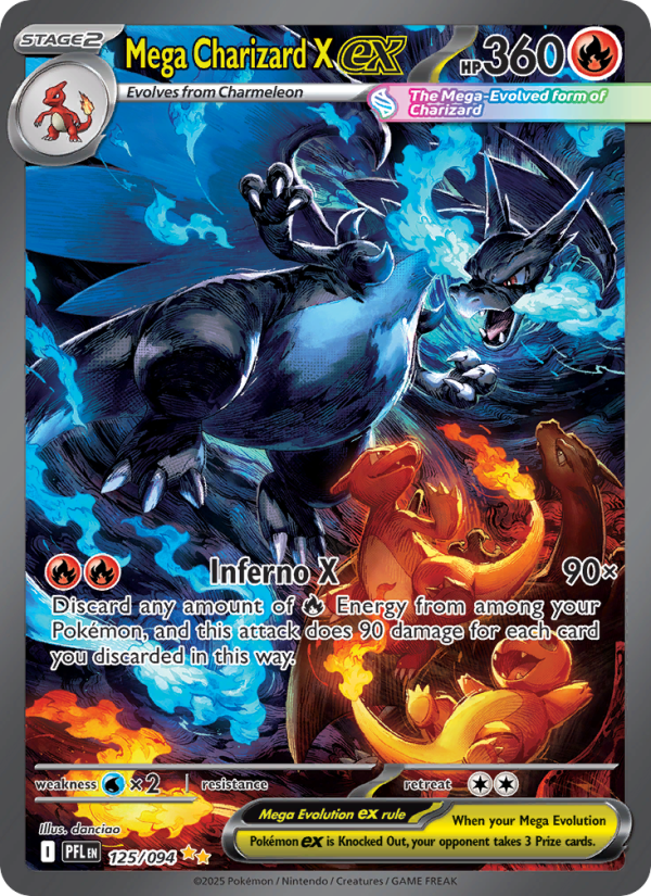 Mega Charizard X ex #125/094 - Phantasmal Flames