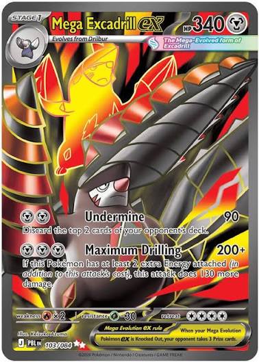 Mega Excadrill ex #103/084 - Pitch Black