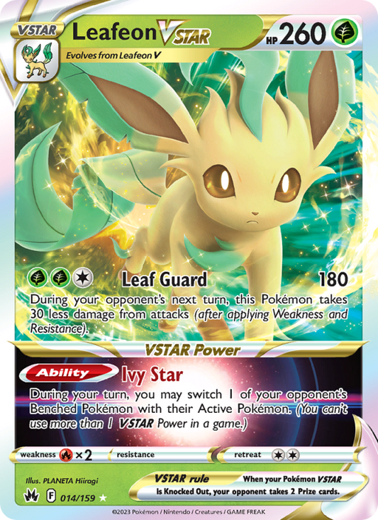 Leafeon VSTAR 014/159 - Crown Zenith - Single Cards | RareTCG