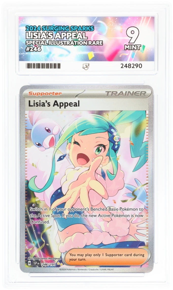 Lisia's Appeal 246/191 - Surging Sparks - ACE 9.0 MINT - Graded Cards | RareTCG