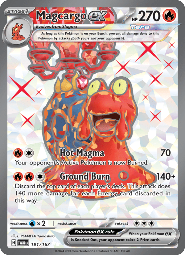 Magcargo ex 191/167 - Twilight Masquerade - Single Cards | RareTCG