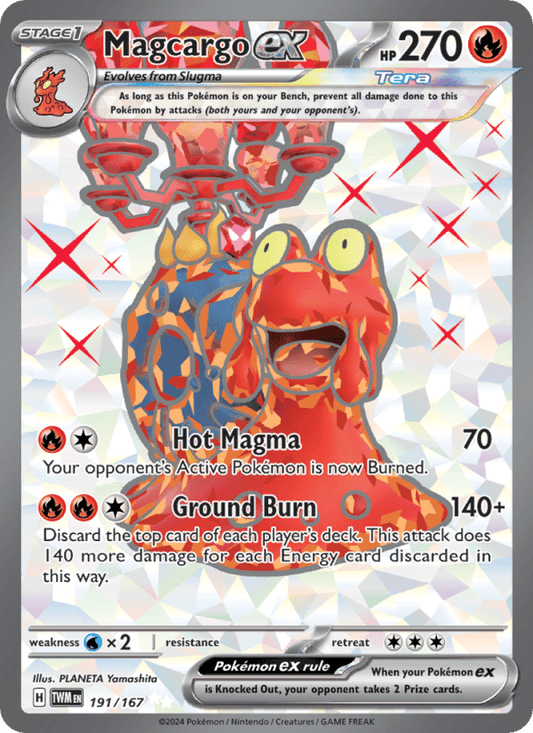 Magcargo ex 191/167 - Twilight Masquerade - Single Cards | RareTCG