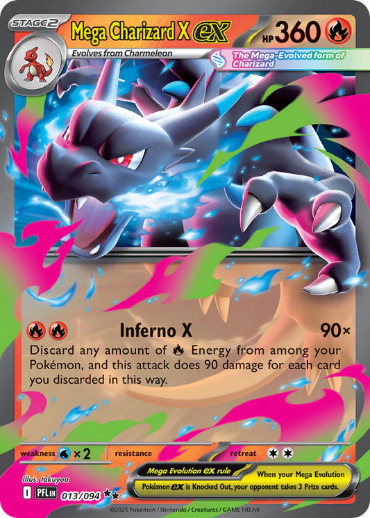 Mega Charizard X ex #013/094 - Phantasmal Flames
