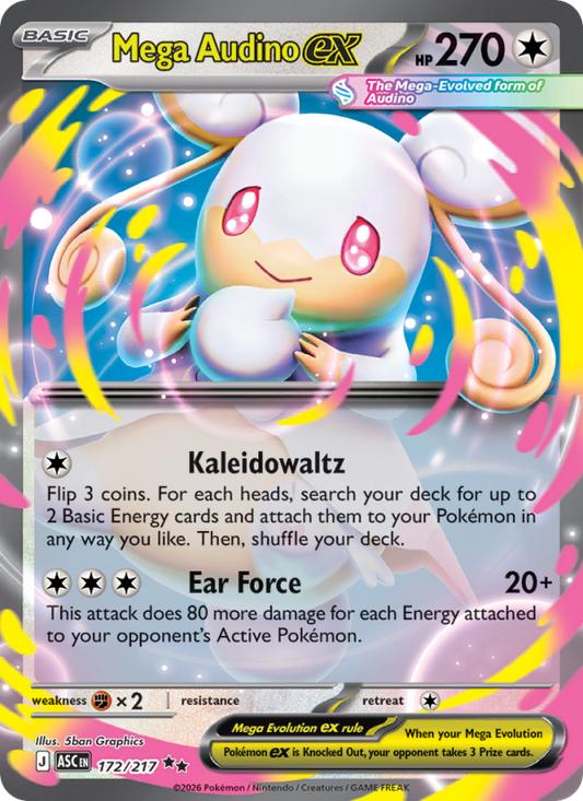 Mega Audino ex 172/217 - Ascended Heroes - Single Cards | RareTCG
