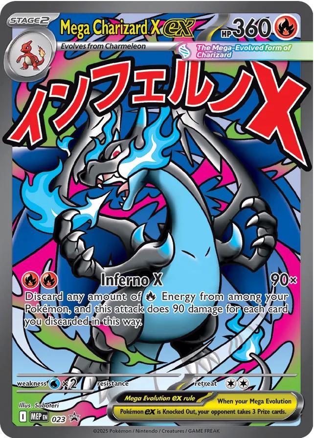 Mega Charizard X ex #023 - Mega Evolution Promos