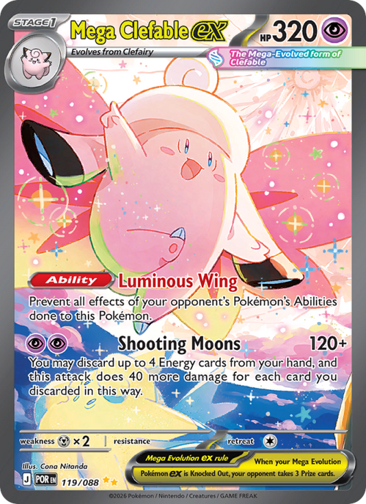 Mega Clefable ex 119/088 - Perfect Order - Single Cards | RareTCG