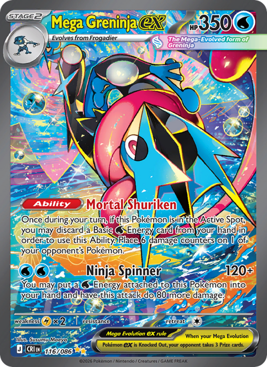 Mega Greninja ex 116/086 - Chaos Rising - Single Cards | RareTCG