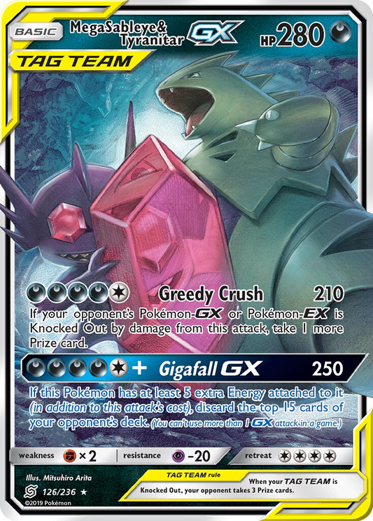 Mega Sableye & Tyranitar GX 126/236 - Unified Minds - Single Cards | RareTCG