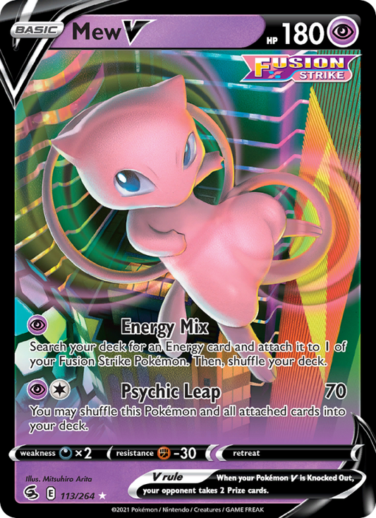 Mew V 113/264 - Fusion Strike - Single Cards | RareTCG