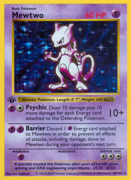 Mewtwo 10 - Base Set (Unlimited) - Single Cards | RareTCG
