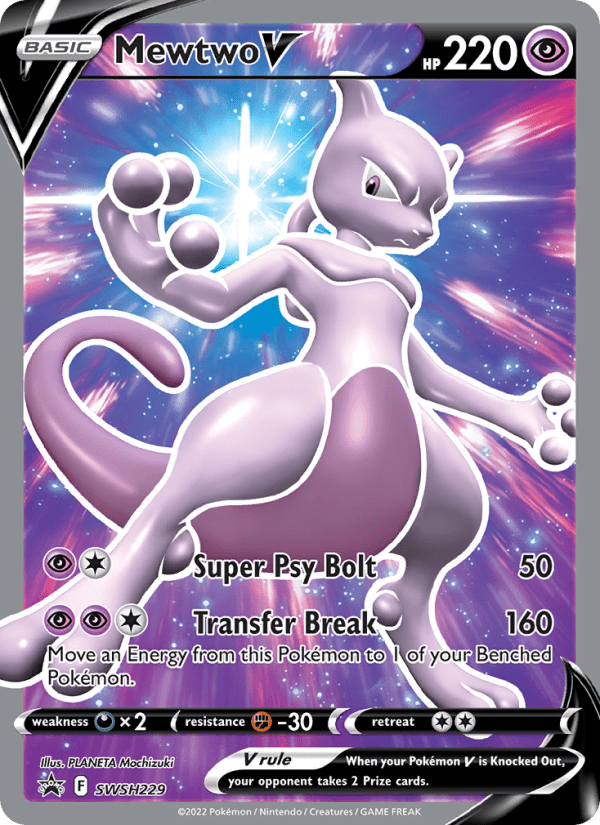 Mewtwo V SWSH229 - Sword & Shield Promo - Single Cards | RareTCG