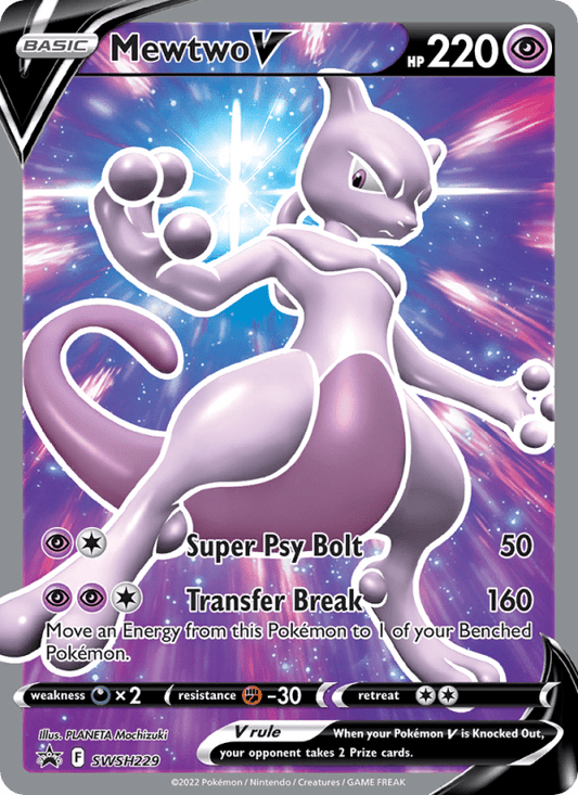 Mewtwo V SWSH229 - Sword & Shield Promo - Single Cards | RareTCG