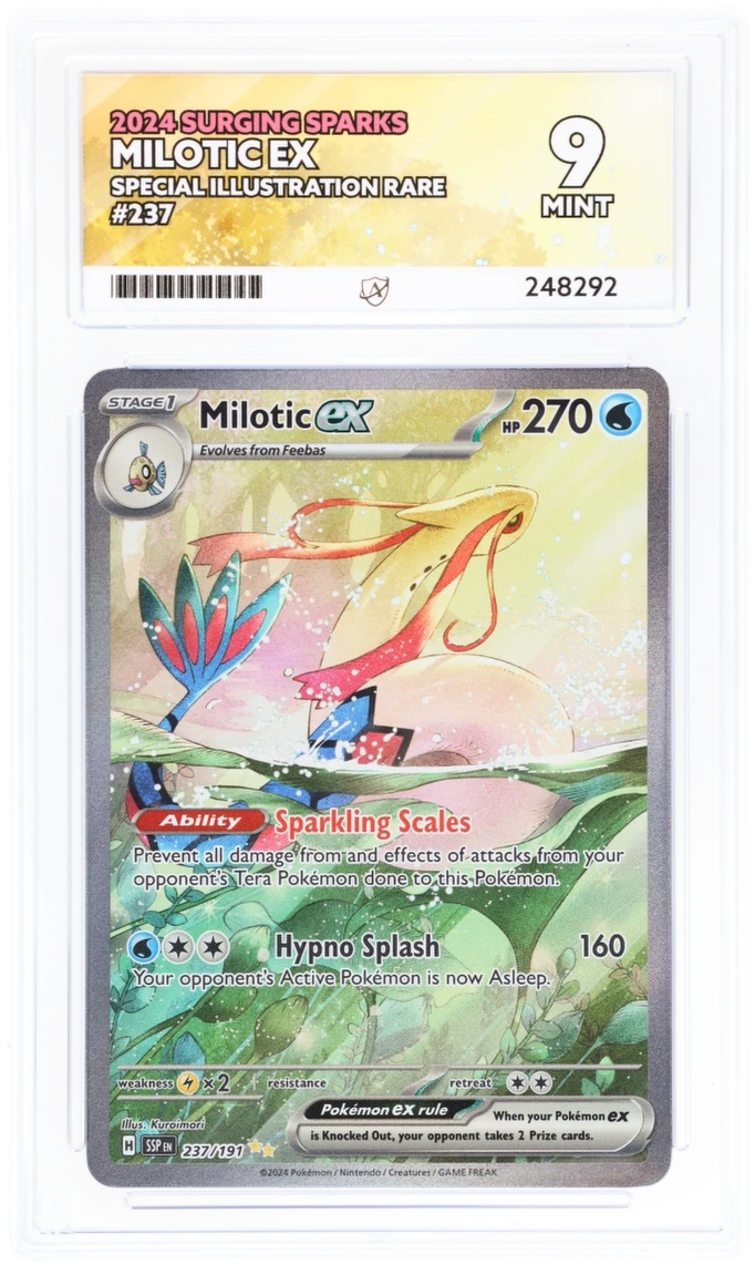 237 191 pokemon card Milotic ex #237/191 - Surging Sparks - ACE 9.0 MINT Variant:Not Signed preorderEnabled perfect for serious collectors How does Adventure Work