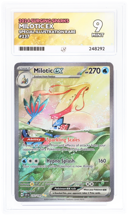 Milotic ex 237/191 - Surging Sparks - ACE 9.0 MINT - Graded Cards | RareTCG