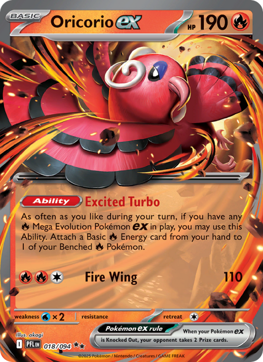 Oricorio ex 018/080 - Inferno X - Single Cards | RareTCG