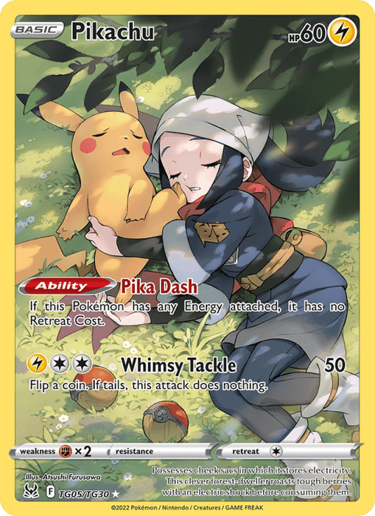 Pikachu #TG05/TG30 - Lost Origin Trainer Gallery Pokémon TCG single card