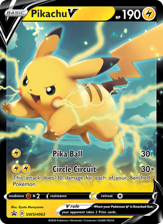Pikachu V SWSH063 - Sword & Shield Promo - Single Cards | RareTCG