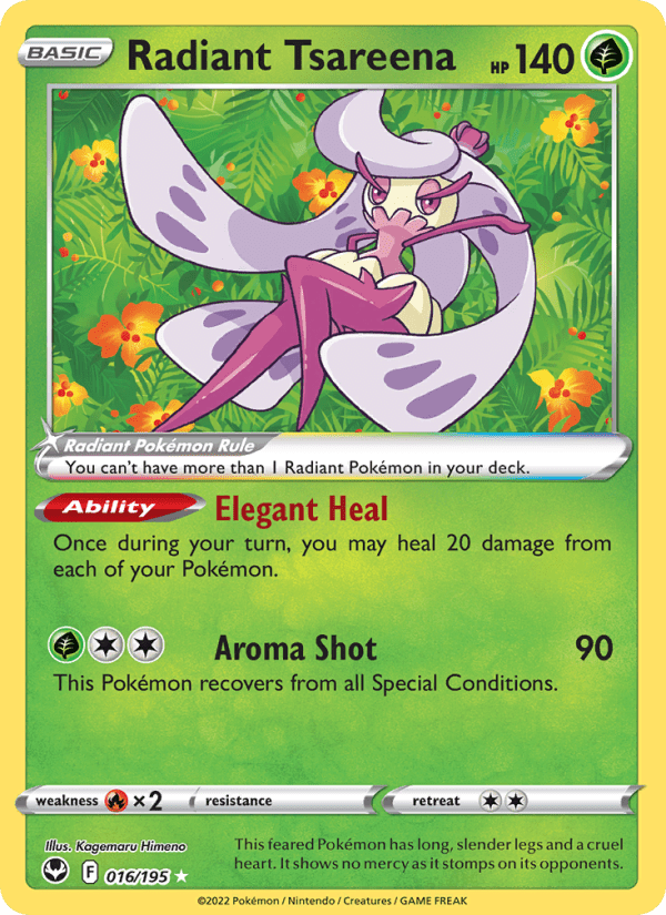 Radiant Tsareena 016/195 - Silver Tempest - Single Cards | RareTCG