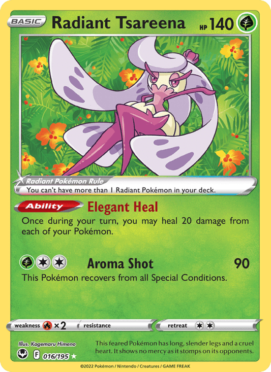Radiant Tsareena 016/195 - Silver Tempest - Single Cards | RareTCG