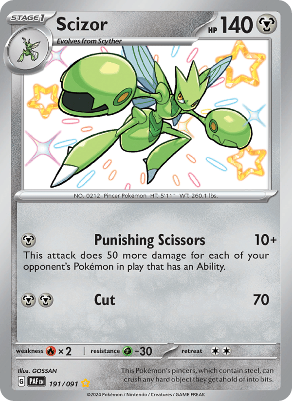 Scizor 191/091 - Paldean Fates - Single Cards | RareTCG