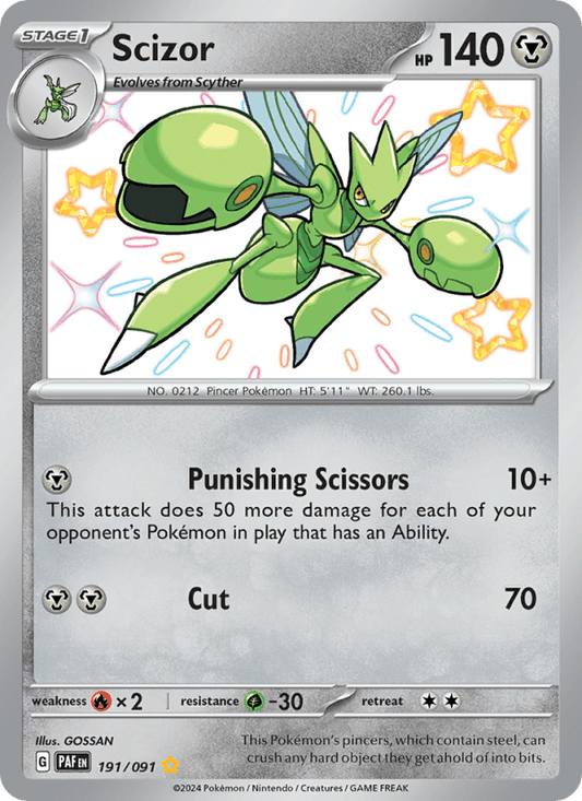 Scizor 191/091 - Paldean Fates - Single Cards | RareTCG