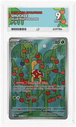 Shuckle 136/132 - Mega Evolution - ACE 9.0 MINT - Graded Cards | RareTCG