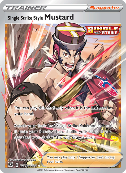 Single Strike Style Mustard TG28/TG30 - Brilliant Stars Trainer Gallery - Single Cards | RareTCG