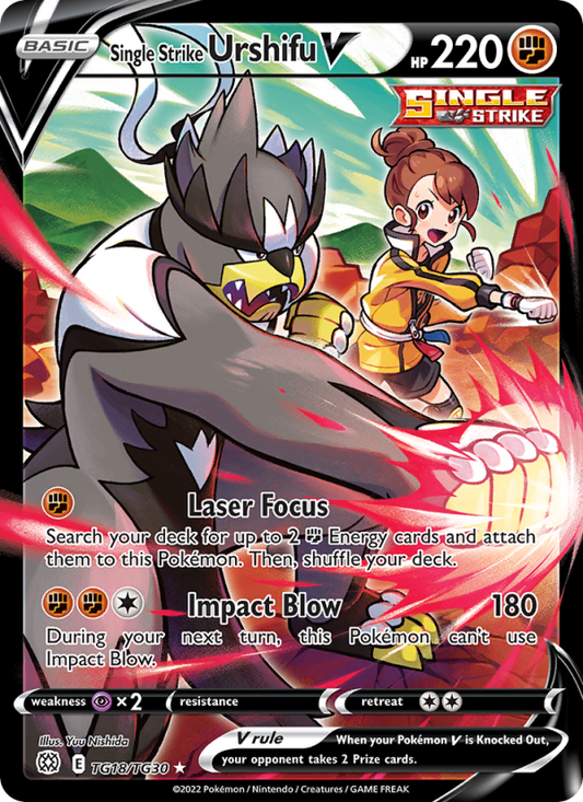 Single Strike Urshifu V TG18/TG30 - Brilliant Stars Trainer Gallery - Single Cards | RareTCG