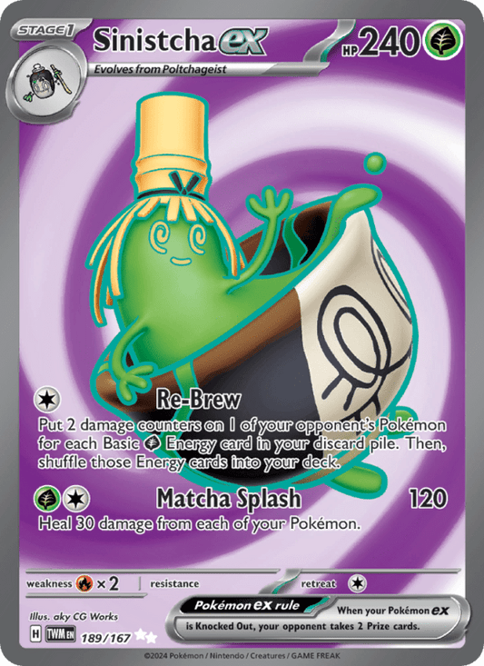 Sinistcha ex 189/167 - Twilight Masquerade - Single Cards | RareTCG