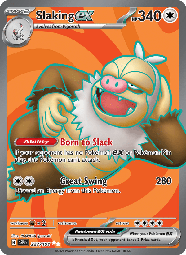 Slaking ex 227/191 - Surging Sparks - Single Cards | RareTCG