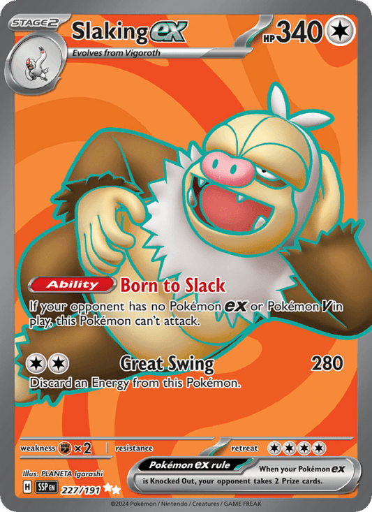 Slaking ex 227/191 - Surging Sparks - Single Cards | RareTCG