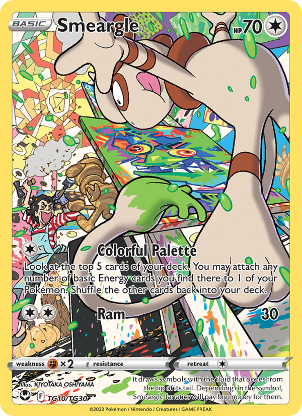 Smeargle TG10/TG30 - Silver Tempest Trainer Gallery - Single Cards | RareTCG