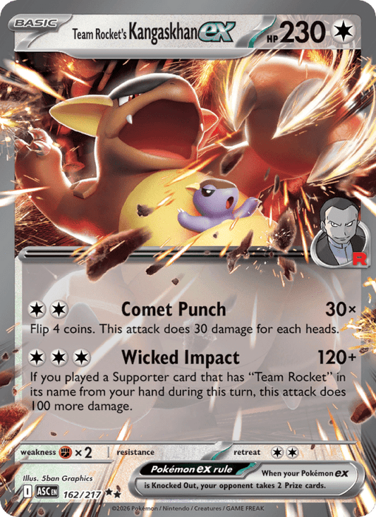 Team Rocket's Kangaskhan ex 162/217 - Ascended Heroes - Single Cards | RareTCG