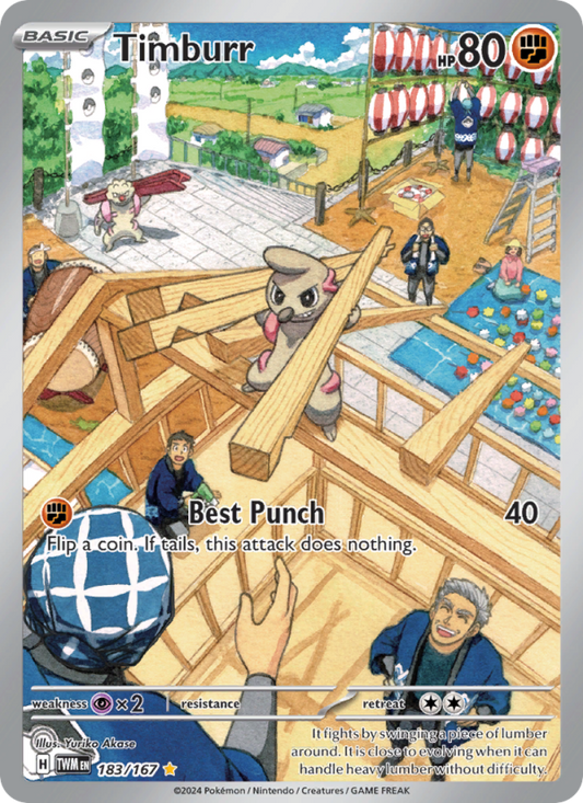 Timburr 183/167 - Twilight Masquerade - Single Cards | RareTCG