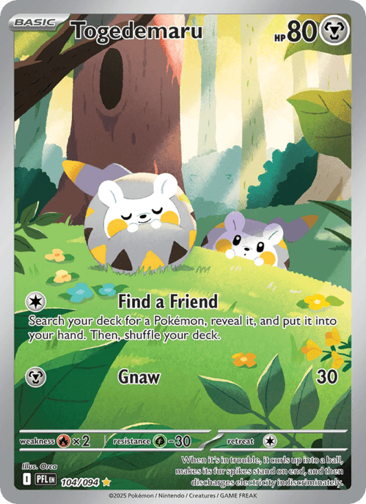 Togedemaru 104/094 - Phantasmal Flames - Single Cards | RareTCG