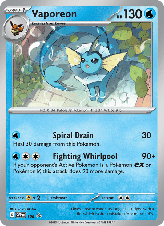 Vaporeon (Cosmos Holo) 168 - Scarlet & Violet Promo - Single Cards | RareTCG